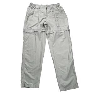 Worldwide Sportsman Pants Womens Large Light Khaki Zip Off Shorts Hiking